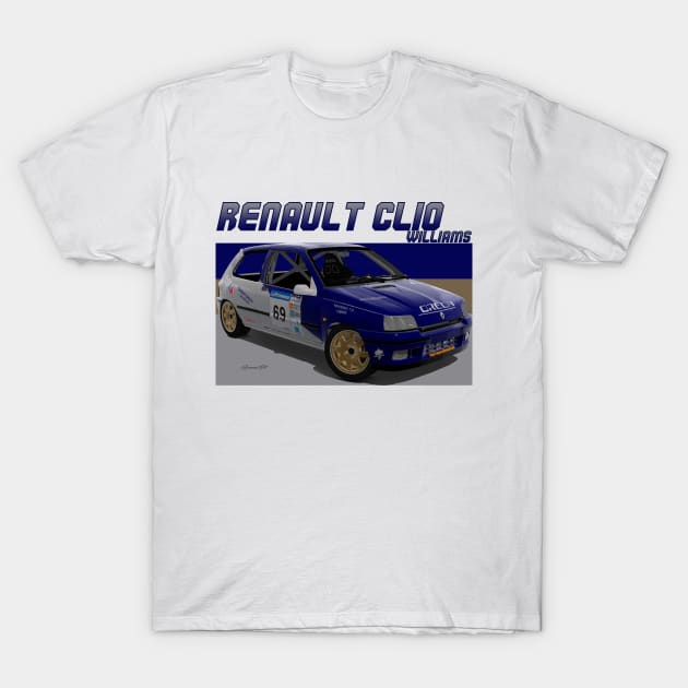 Renault Clio Williams T-Shirt by PjesusArt